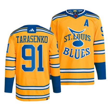 St. Louis Blues Hockeydrakt Vladimir Tarasenko 91 2022-23 Gul Reverse Retro 2.0 Adidas Authentic - Herre